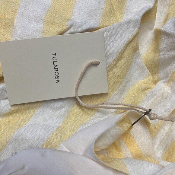 Tularosa Women’s Regina Jumpsuit White & Yellow XL NWT $198 (3-6) - Picture 4 of 7